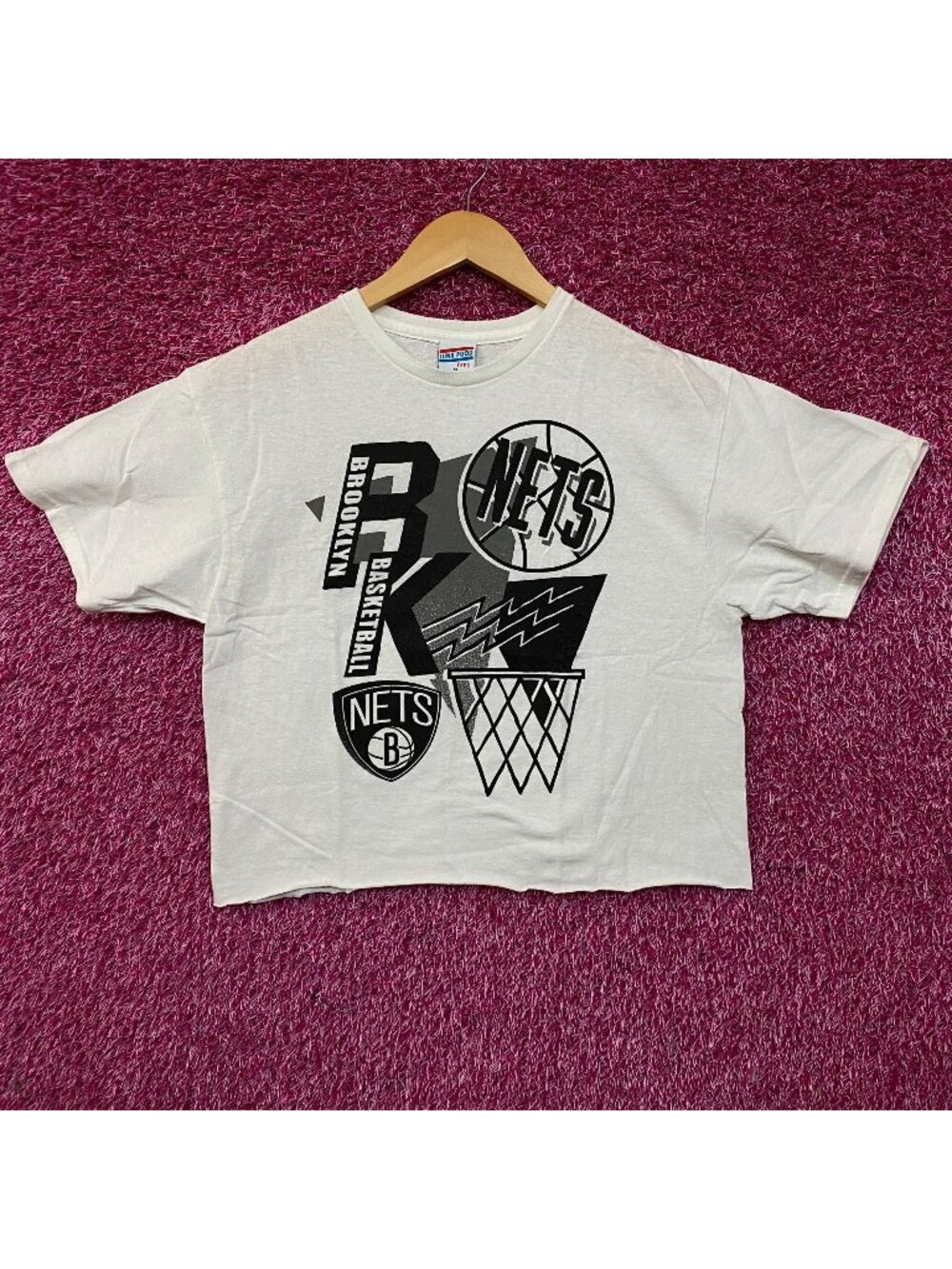 Brooklyn Nets 90s Style crop top size Medium
